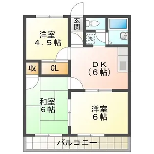 シティハイムKOMORI【2階】の間取り