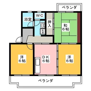ビレッジ幸【2階】の間取り