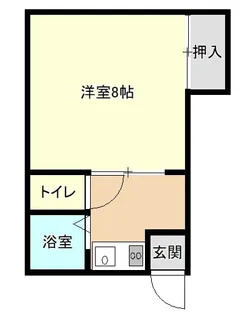 コーポ白亜【1階】の間取り
