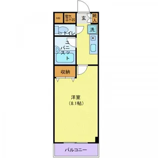 テルシノ北仙台【3階】の間取り