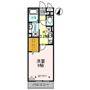 クランメール【2階】の間取り