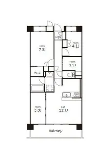 オーパスレジデンス吉祥寺【3階】の間取り