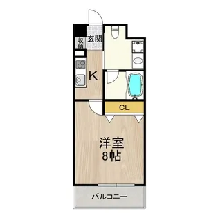 大阪府大阪市西区立売堀2丁目【マンション】の間取り