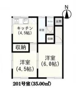 カルフール【2階】の間取り