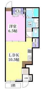 ピースランド吉岡【1階】の間取り