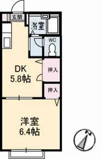 ビバマドレーゆき【1階】の間取り