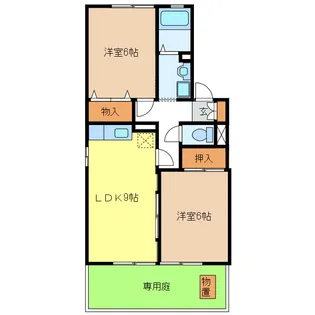 岐阜県岐阜市粟野西3【アパート】の間取り