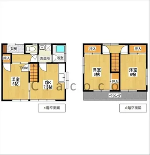 栃木県宇都宮市針ケ谷1【一戸建】の間取り