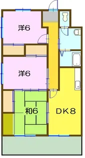 丸徳ビル【3階】の間取り
