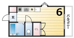 ハイツエクシードII【1階】の間取り