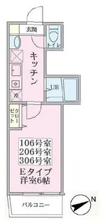 グリーンリーフ鴨居【2階】の間取り