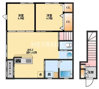 サニーヒルFUKUDA【2階】の間取り