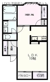 メゾンフォルテB【2階】の間取り