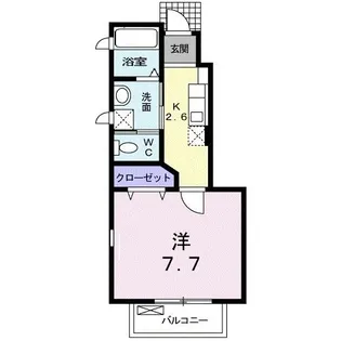 ラフィネ.カルティエ【1階】の間取り