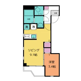 フェリーチェ津田沼【3階】の間取り