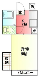 第2グリーンハウス【2階】の間取り