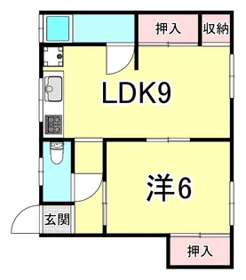 佐伯文化【2階】の間取り