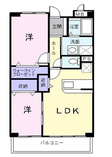 ル・ボヌール【2階】の間取り