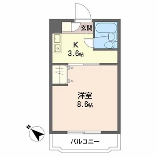 セイントフローレンスII【2階】の間取り