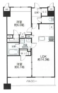 The Wall【7階】の間取り