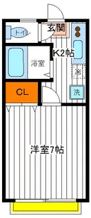 東京都立川市曙町3【アパート】の間取り