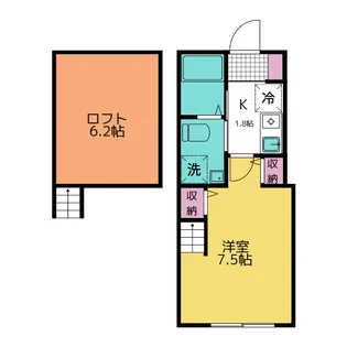 アルテミスXI【2階】の間取り