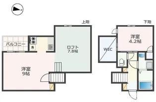 熊本県熊本市南区南高江1【アパート】の間取り