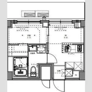 S-RESIDENCE原木中山azure【4階】の間取り