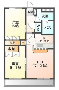 ロイヤルヒル岩松II【2階】の間取り