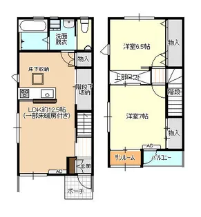 ファイン向新庄【1階】の間取り
