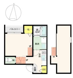 シャーロット【2階】の間取り