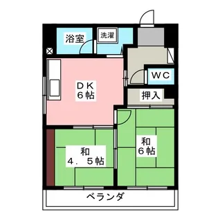 レインボー尾頭橋【2階】の間取り