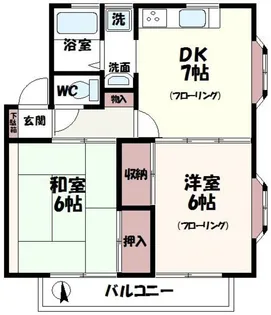 ホワイトヒル【2階】の間取り