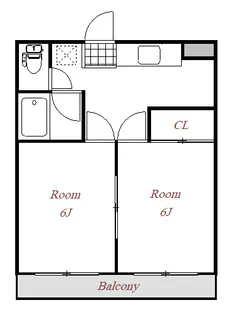 リバーサイド羽黒【1階】の間取り