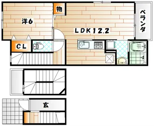 エクスクルーシブIV【3階】の間取り