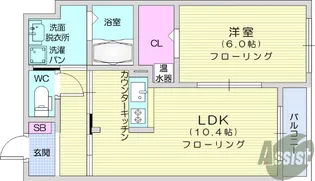 セレブリゾート旭ヶ丘【4階】の間取り