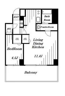 プラージュ東千葉【6階】の間取り