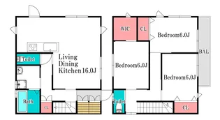 岡山県岡山市南区米倉【一戸建】の間取り