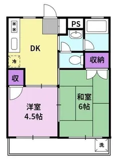 コーポレーティッドナカシマ【2階】の間取り