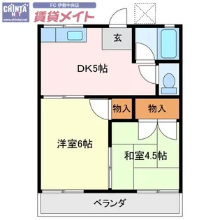 ひろみ荘【2階】の間取り