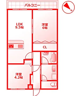 NICアーバンハイム戸塚【2階】の間取り