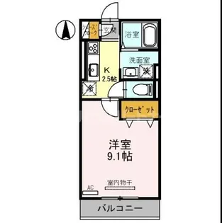 埼玉県さいたま市見沼区大和田町2【アパート】の間取り
