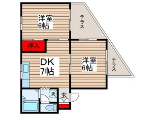 プチメゾン66【1階】の間取り