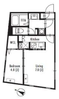 GRAN PASEO代々木【2階】の間取り