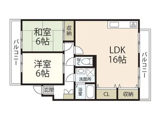 ハイコーポYASUDA V【2階】の間取り