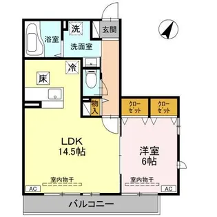 埼玉県ふじみ野市うれし野1【アパート】の間取り