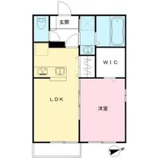 パナハイツ吉沢【1階】の間取り