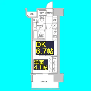 愛知県名古屋市中区新栄1【マンション】の間取り