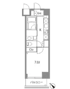 1Kの間取り画像