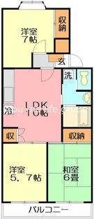 神奈川県藤沢市円行2【マンション】の間取り